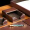 Dacasso Dark Brown Bonded Leather 4" x 6" Memo Holder AG-3609 - alternate 3